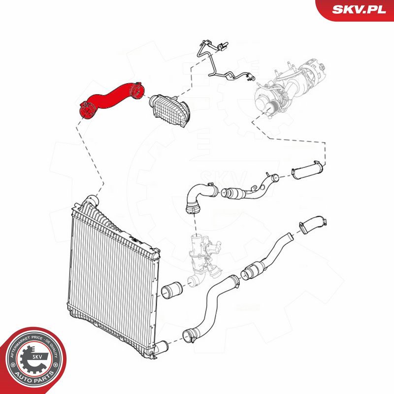 ESEN SKV 43SKV104 Charge Air Hose