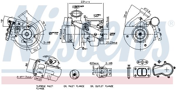 NISSENS 93848 Charger, charging (supercharged/turbocharged)