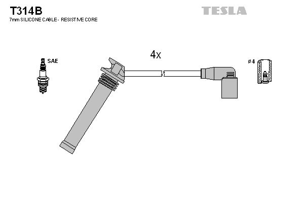 Комплект электропроводки TESLA