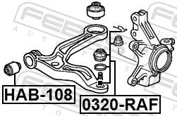 FEBEST 0320-RAF Ball Joint