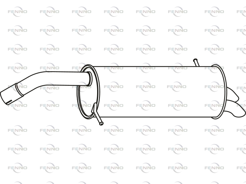 FENNO P23010 Rear Silencer