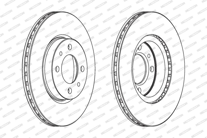 FERODO Disque de frein DDF521