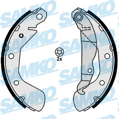Комплект гальмівних колодок, Samko 88120