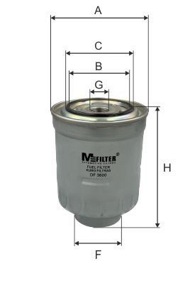 Фільтр палива, Mfilter DF3600