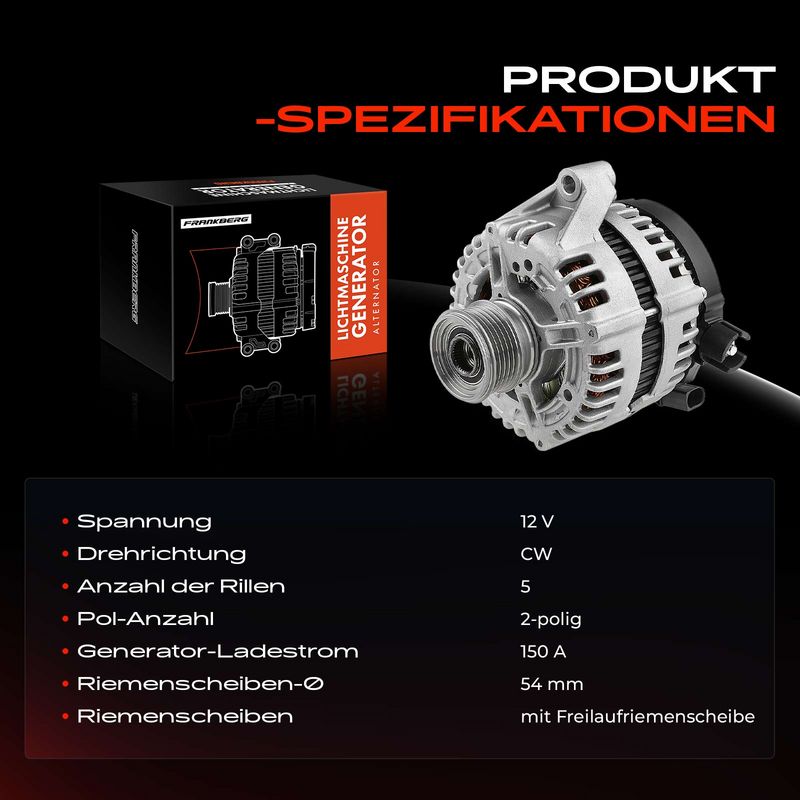 Frankberg 5481FB0001938 Alternator
