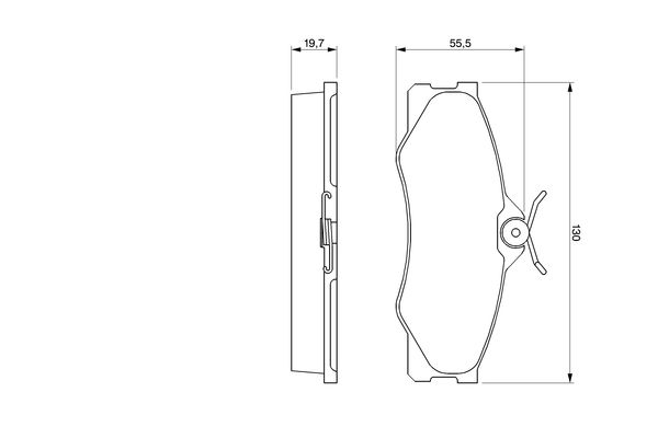 BOSCH 0 986 469 790 Brake Pad Set, disc brake