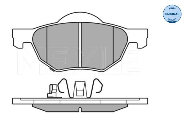 MEYLE 025 237 2017/W Brake Pad Set, disc brake