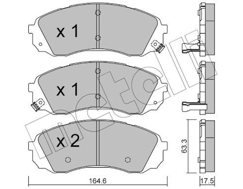 Plaquettes+de+frein+à+disque METELLI 22-0785-0