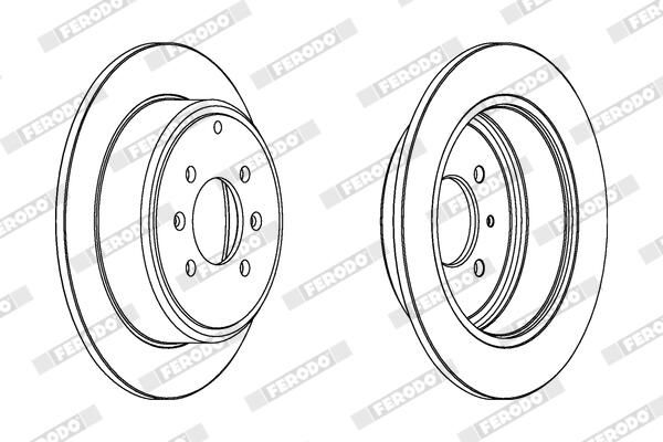 BREMSSCHEIBE FERODO DDF869C 1