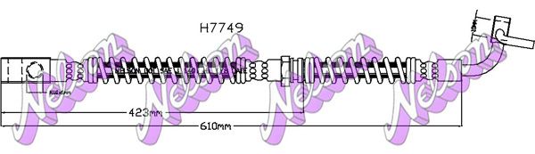 KAWE fékcső H7749