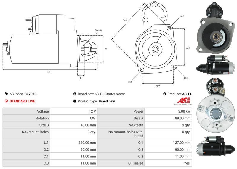 AS-PL S0797S Starter