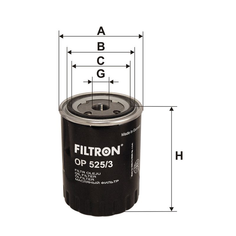 Õlifilter, FILTRON OP 525, 3