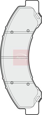 APEC Brake Pad Set, disc brake PAD1889