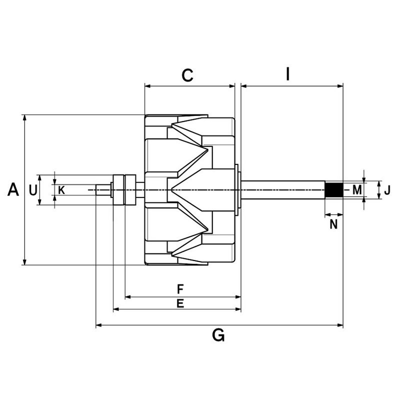 Rotor, generátor F 032 133 444