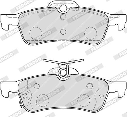FERODO Plaquettes de frein à disque FDB4041