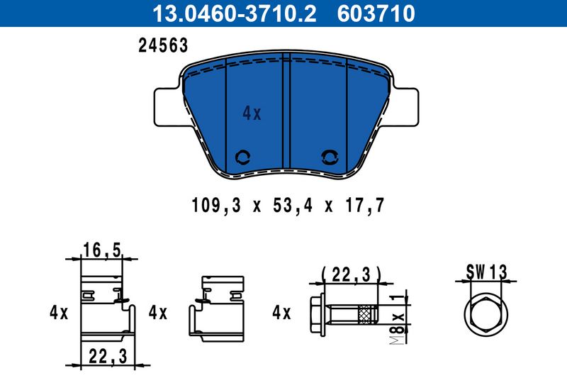 This part match OEM code: 5K0 698 451
