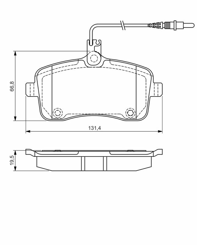 BOSCH Plaquettes de frein à disque 0 986 495 091