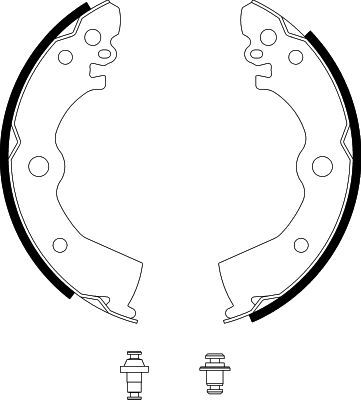 HELLA PAGID 8DB 355 001-411 Brake Shoe Set