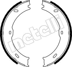 METELLI fékpofakészlet, rögzítőfék 53-0246