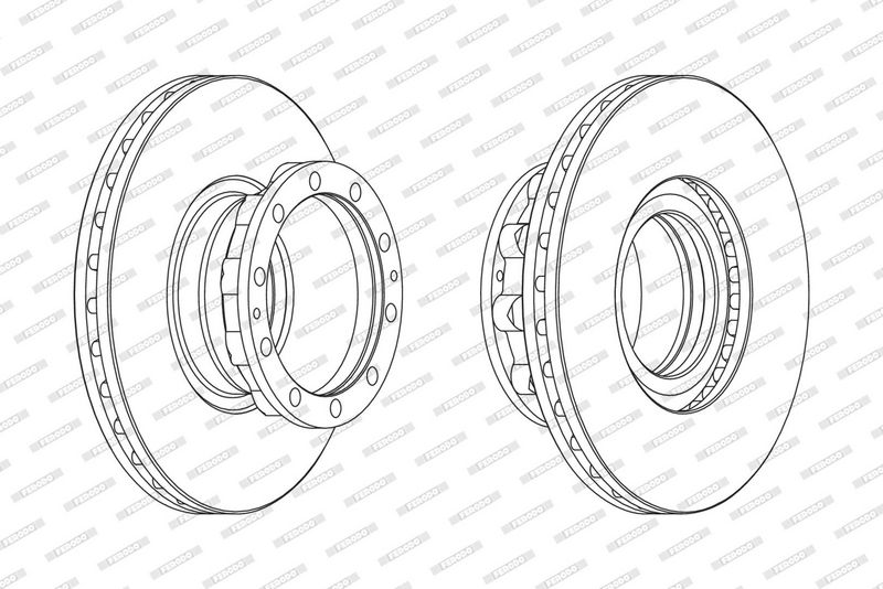 Disc frana FCR272A FERODO
