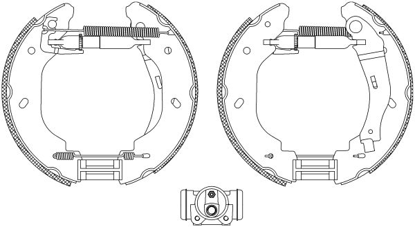 HELLA PAGID 8DB 355 005-081 Brake Shoe Set