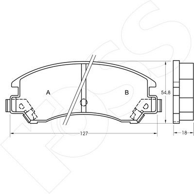1-GNC R-358 - Brake Pad Set, disc brake