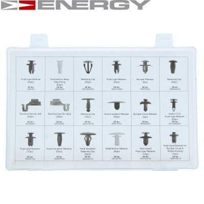 Комплект затискачів, кузов, Energy NE00758