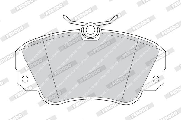 FERODO FDB686 Brake Pad Set, disc brake