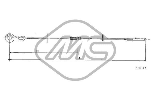Metalcaucho 83805 - Akceleratoriaus trosas