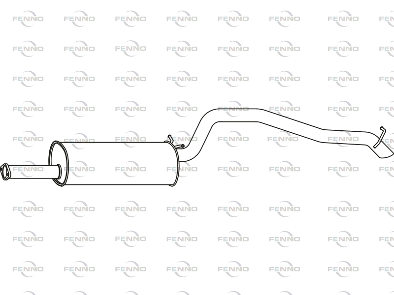 FENNO P23112 Rear Muffler