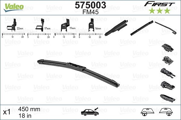 Щетка стеклоочистителя VALEO 575003