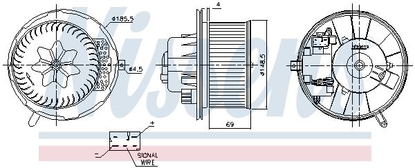 NISSENS Utastér-ventilátor 87762