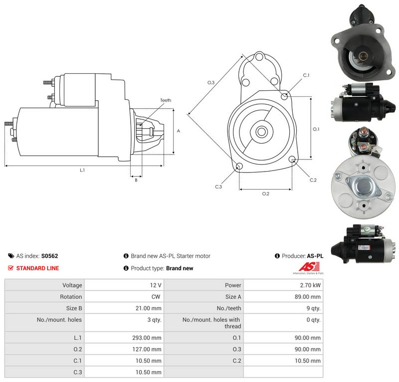 AS-PL S0562 Starter