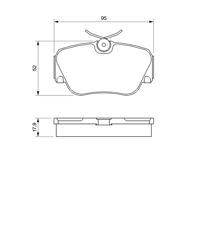 Set placute frana,frana disc 0 986 468 902 BOSCH