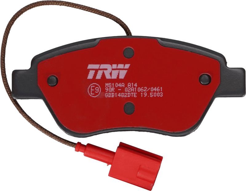 Piduriklotsi komplekt, ketaspidur, TRW GDB1482DTE