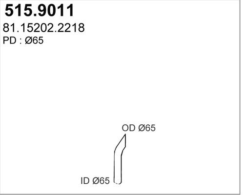 ASSO 515.9011 - Exhaust Pipe