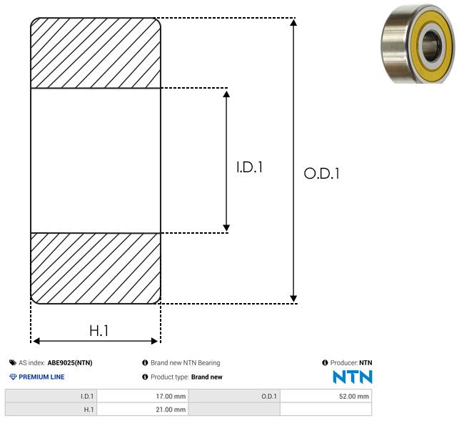 AS-PL ABE9025(NTN) Bearing