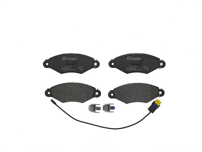 комплект спирачно феродо, дискови спирачки BREMBO