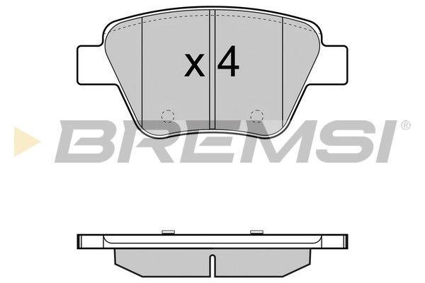 Гальмівні колодки зад. Caddy/Jetta 10-/Golf 09-13