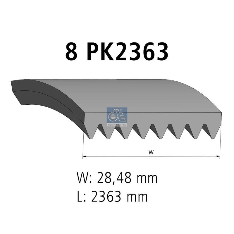 Curea transmisie cu caneluri 5.41543 DT Spare Parts