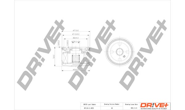 Оливний фільтр, Dr!Ve+ DP1110.11.0072