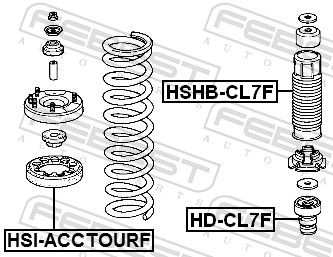 FEBEST HSI-ACCTOURF Spring Seat