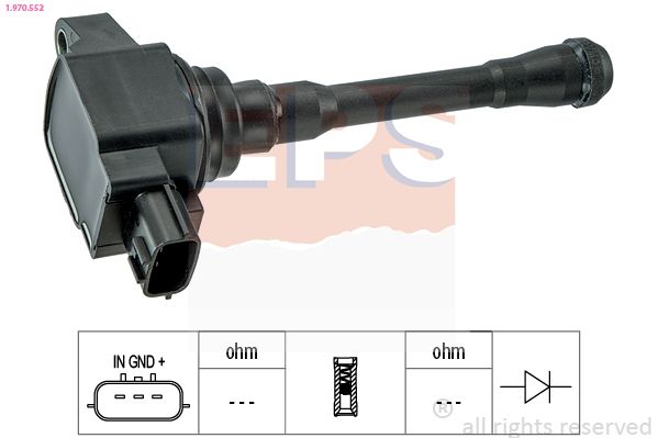 EPS NISSAN Катушка зажигания Qashqai,Note,Juke,Tiida,Micra,Renault Koleos 1.2/2.5 05-