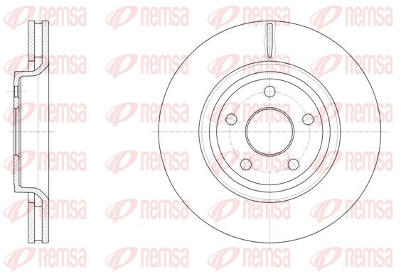REMSA 61512.10 Stabdžių diskas