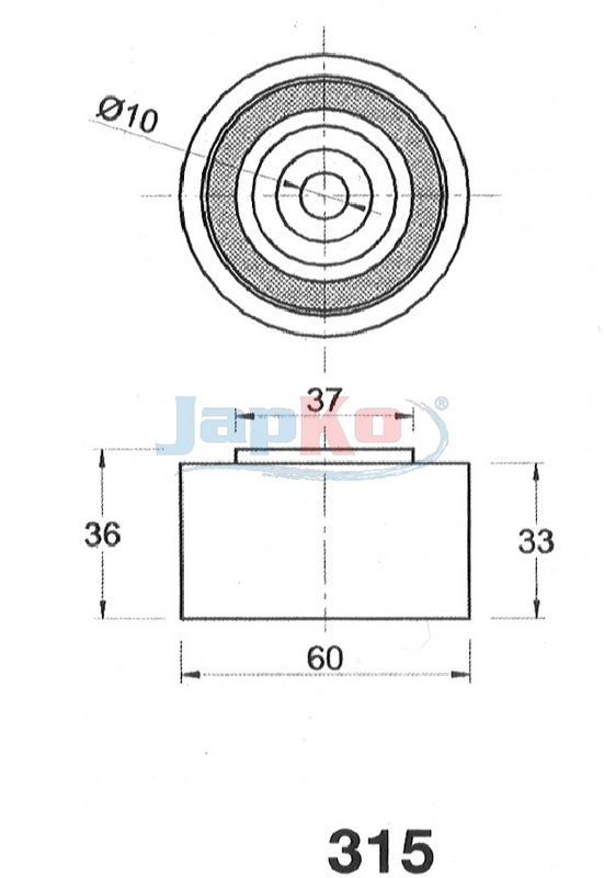 Rihmapinguti, Hammasrihm, JAPKO 45315