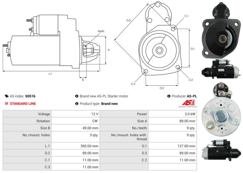 AS-PL S0516 Starter