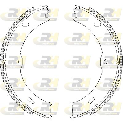 Комплект гальмівних колодок, стоянкове гальмо, Roadhouse 4746.00