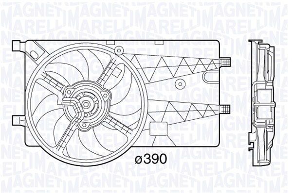 MAGNETI MARELLI ventilátor, motorhűtés 069422574010