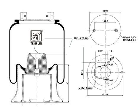 Mech, pneumatické odpružení 04.060.6106.840