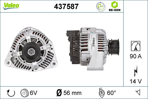 VALEO Dynamo / Alternator 437587